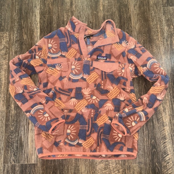 Patagonia Sweaters - RARE PATAGONIA Synchilla. Canyon Block Sisu Brown. EUC!! Size XS